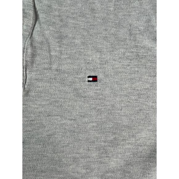 Tommy Hilfiger Polo Shirt Mens XL Gray Custom Fit Preppy 2-Button Golf Americana - Picture 5 of 9